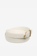 Under Your Spell Belt - Ivory Nappa/Gold