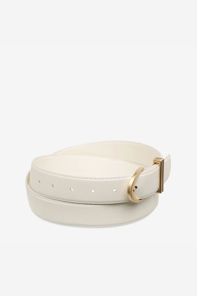 Under Your Spell Belt - Ivory Nappa/Gold