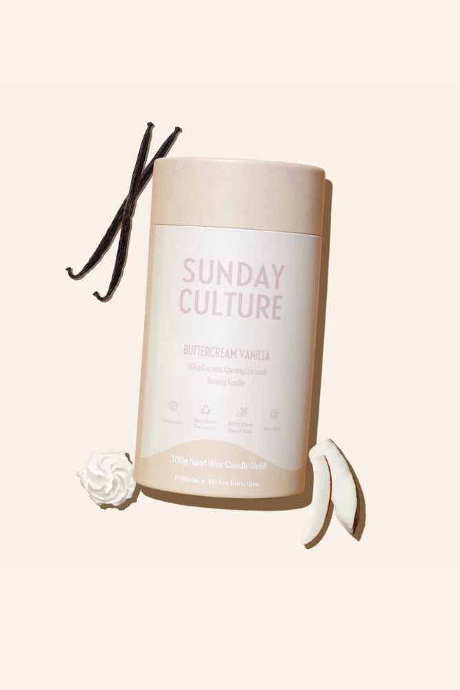 Buttercream Vanilla Candle Refill - Small
