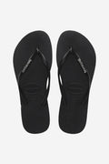 Slim Logo Metallic - Black/Silver