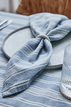 Swansea Napkin Set - Blue Stripe