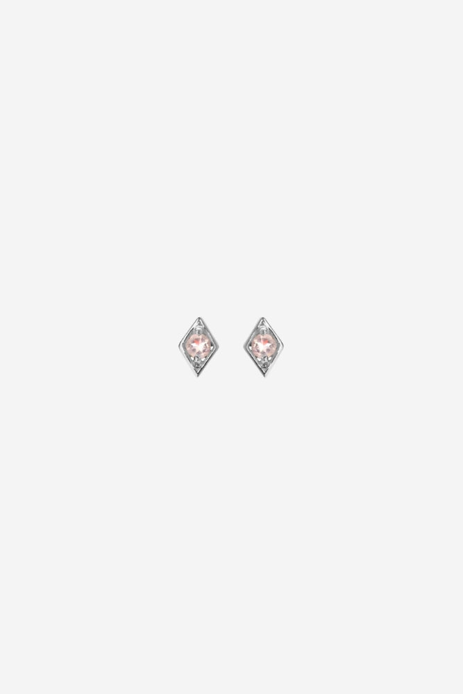 Keepsake Stud - Rose Quartz / Silver