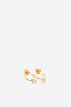 Mini Harmony Hoops - Crystal Quartz