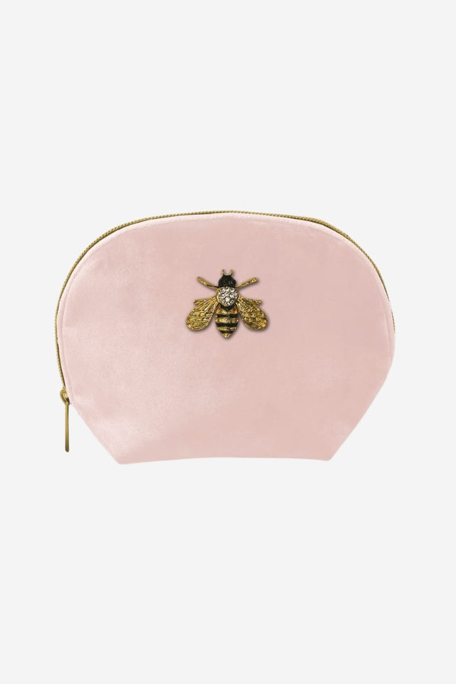 Bee Velvet  Cosmetic Bag - Blush