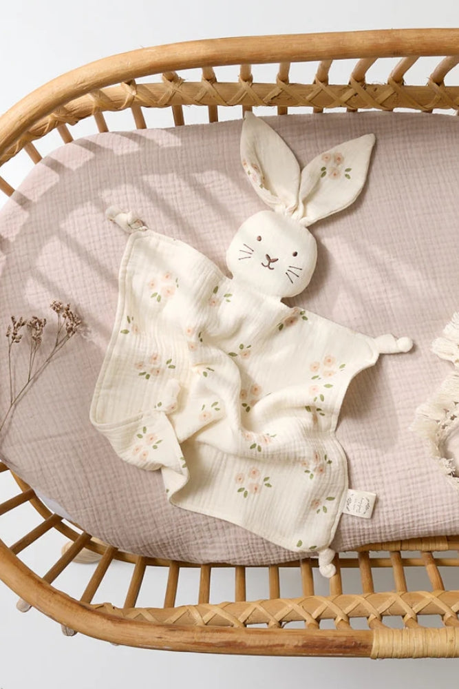 Organic Muslin Bunny Comforter -