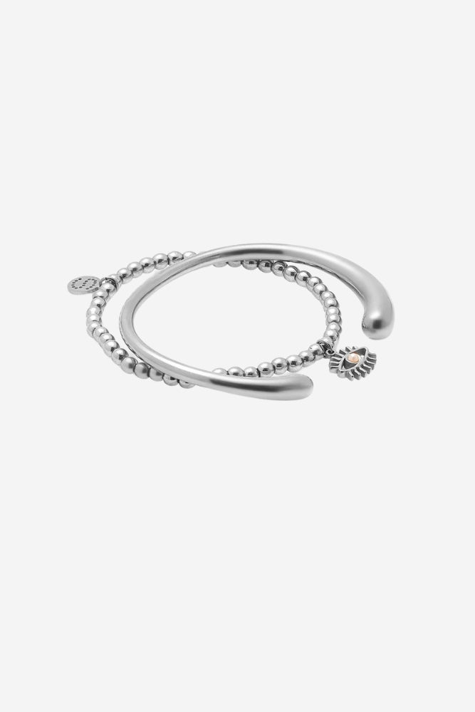 Guardian Bracelet - Pearl/Silver