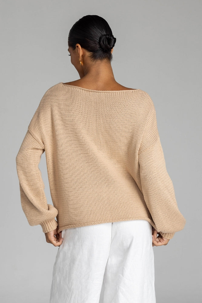 Close Sweater - Tan