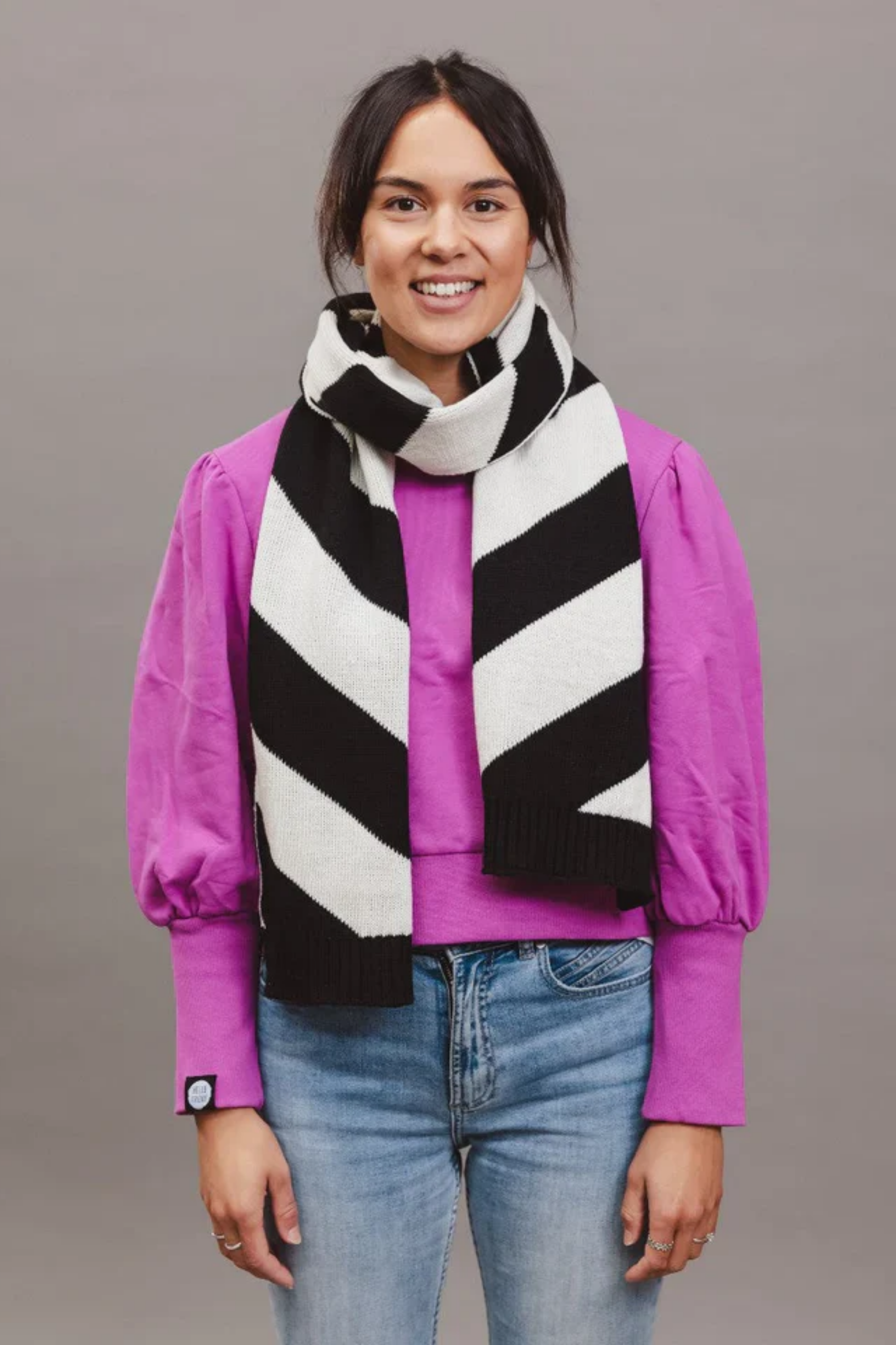 Ziggy Scarf - Black & White