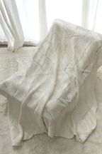 Keepsake Knit Blanket - Milk