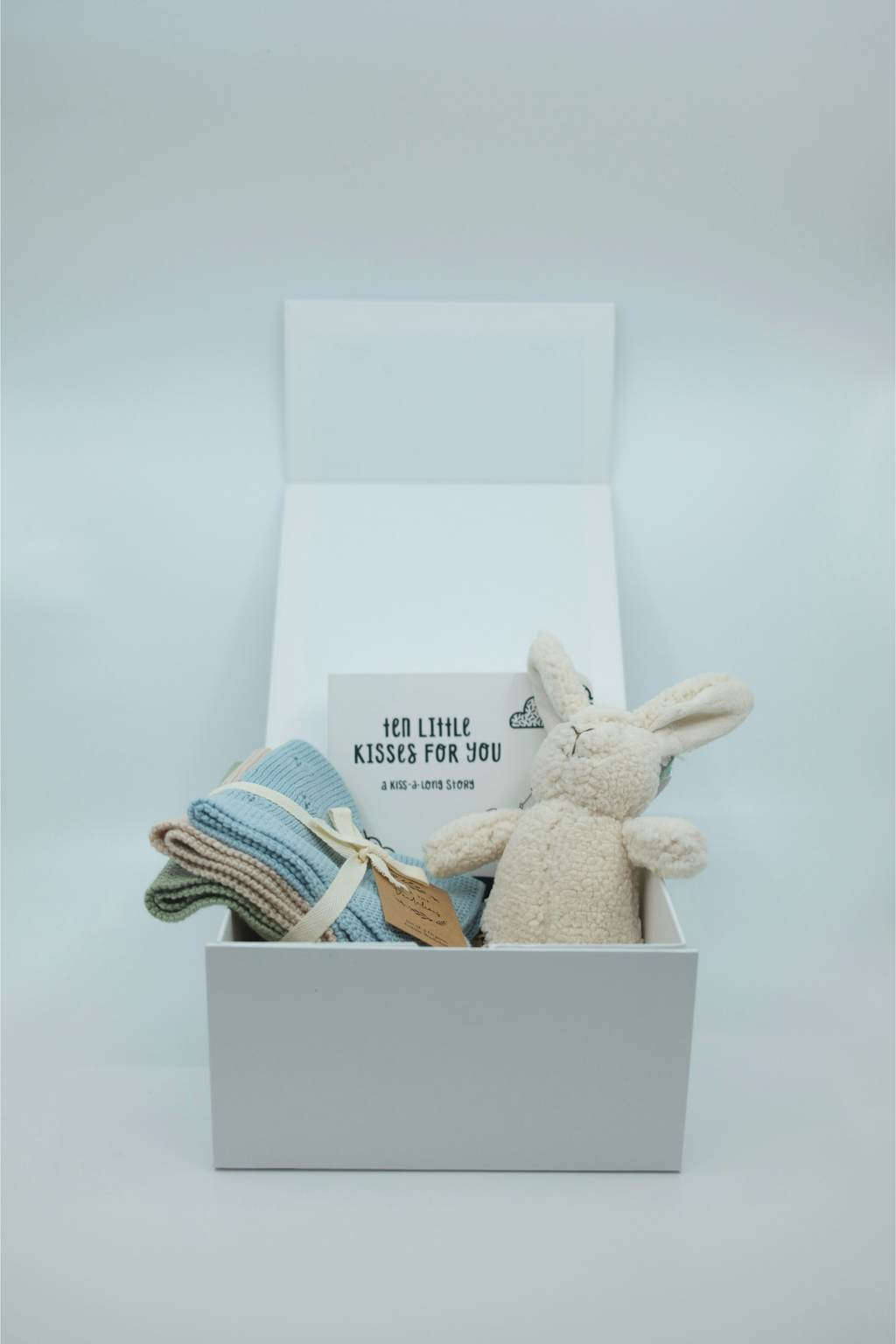 'Welcome Little One' Mini Gift Box - Cotton Wash Cloths