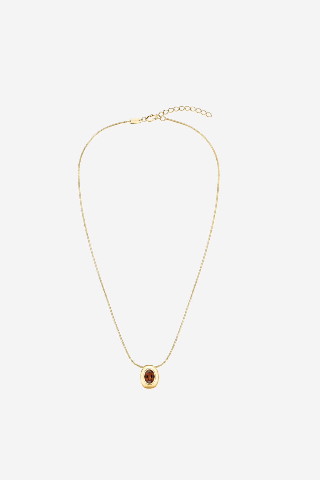 Molten Pendant Necklace - Brown