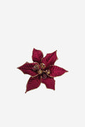 Medium Jewelled Poinsettia - Wine