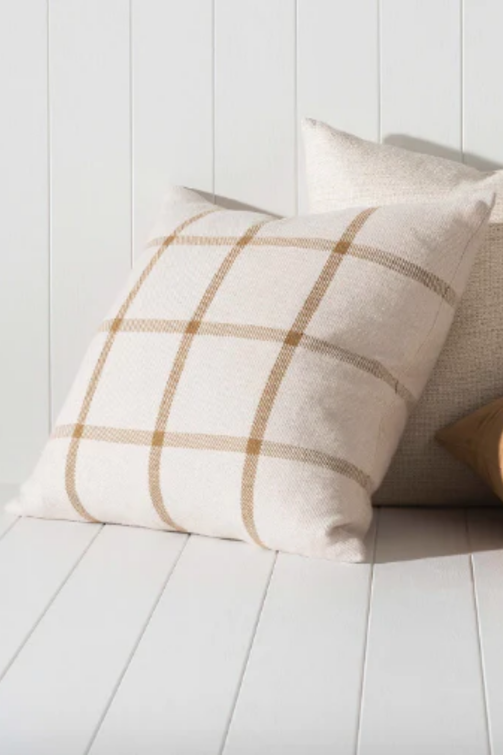 Bento Woven Cushion - Natural/Bronze