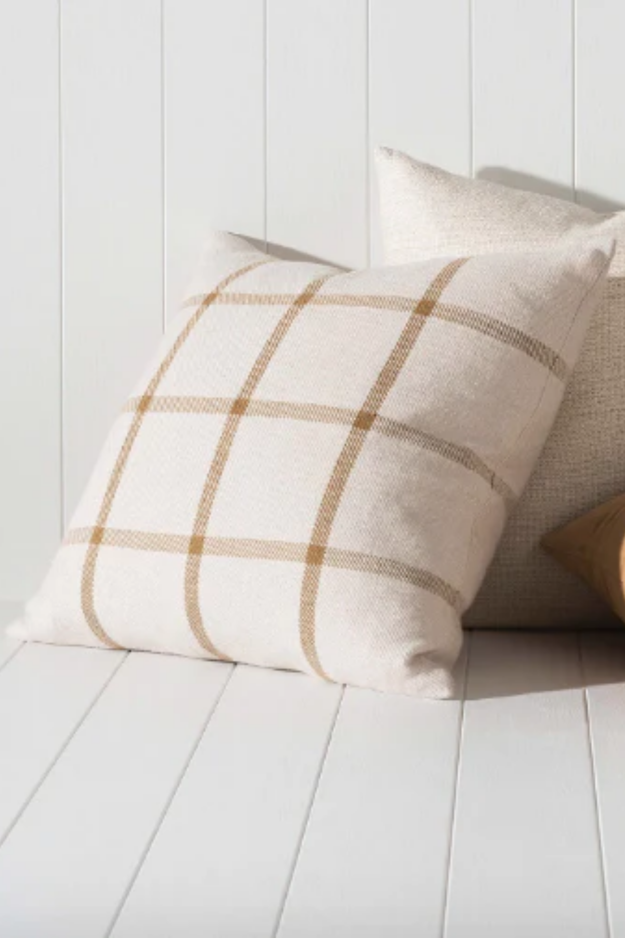 Bento Woven Cushion - Natural/Bronze