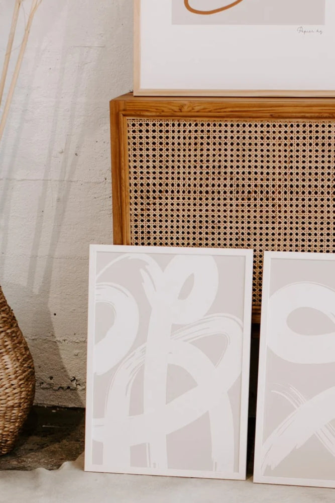 Paint Brush Natural - Unframed Print