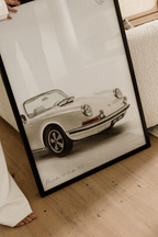 Classic 911 Framed Print - Black A2