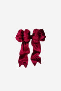 Wine Velvet Bow - Large