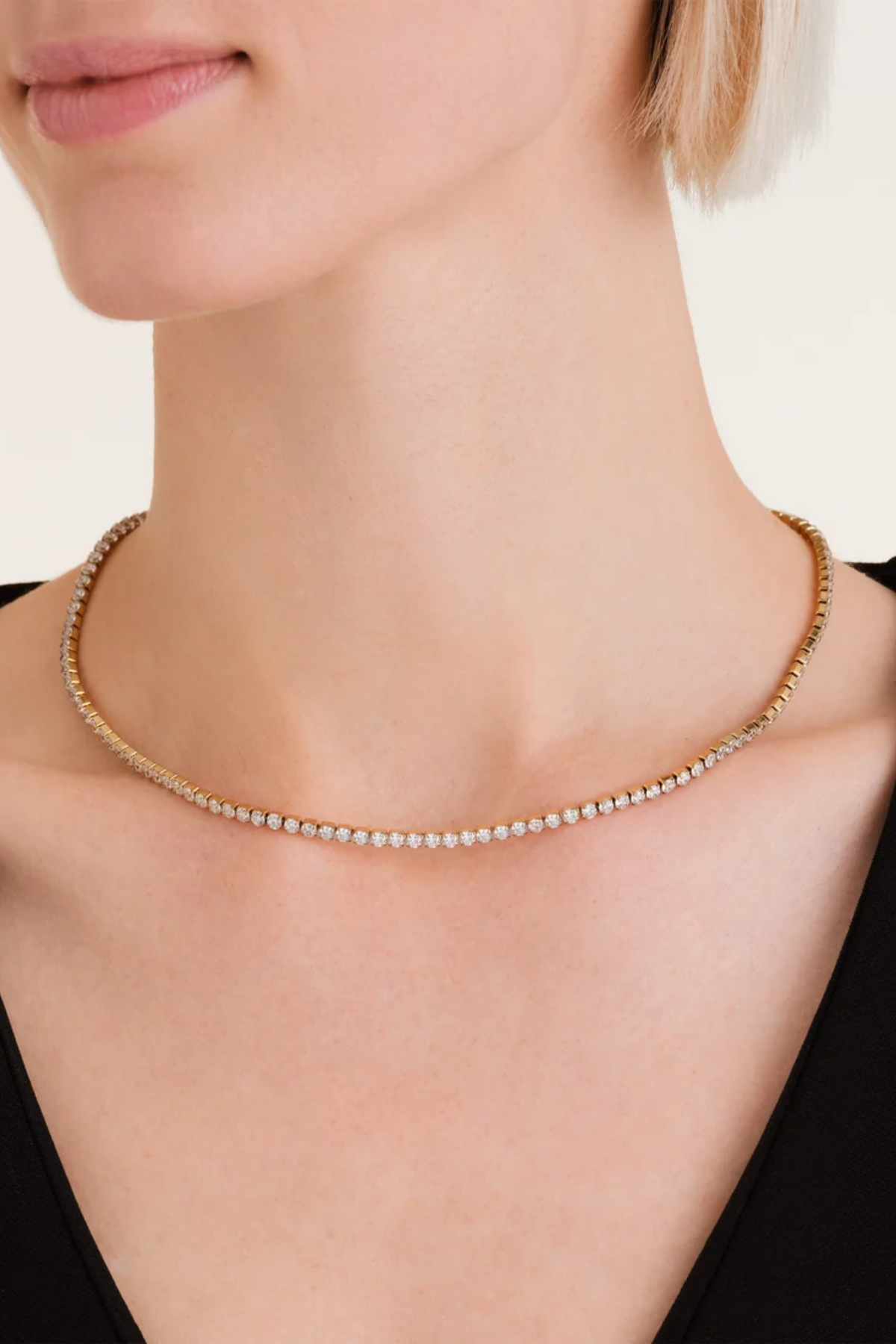 Tennis Necklace - Gold