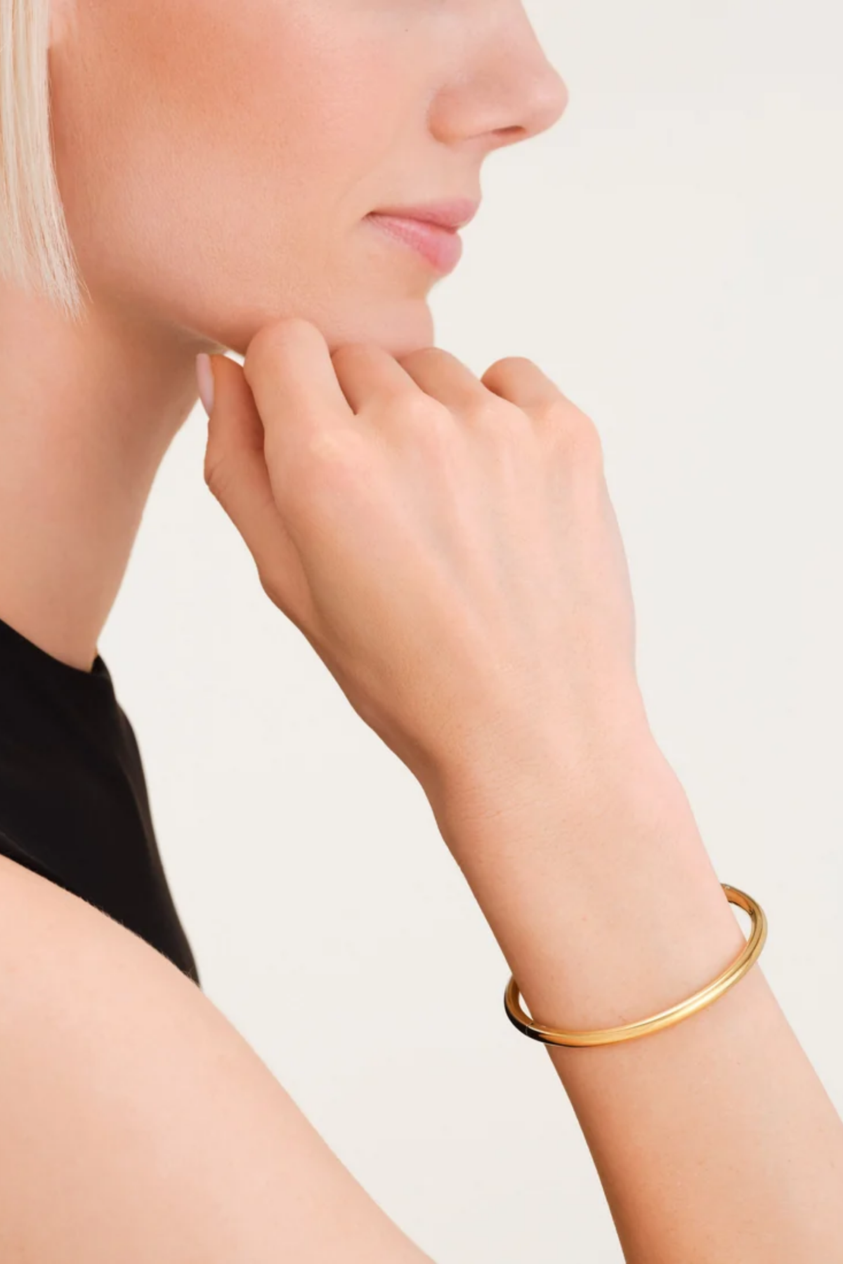 Essential Plain Bangle - Gold