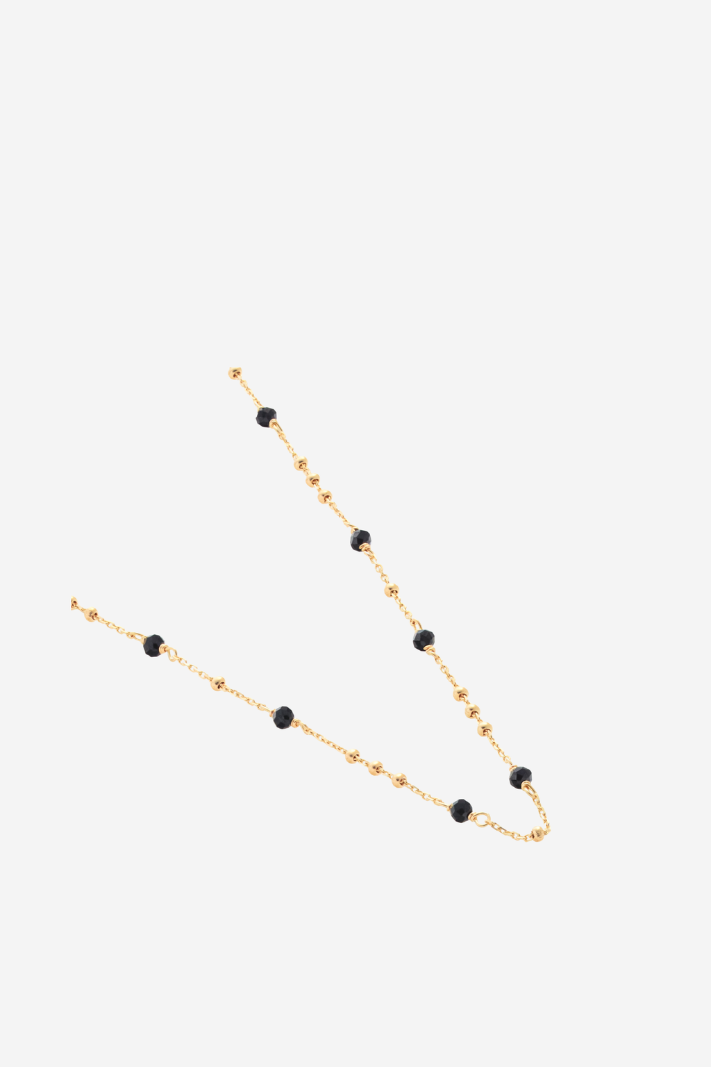 Dotty Necklace - Black Spinel/Gold