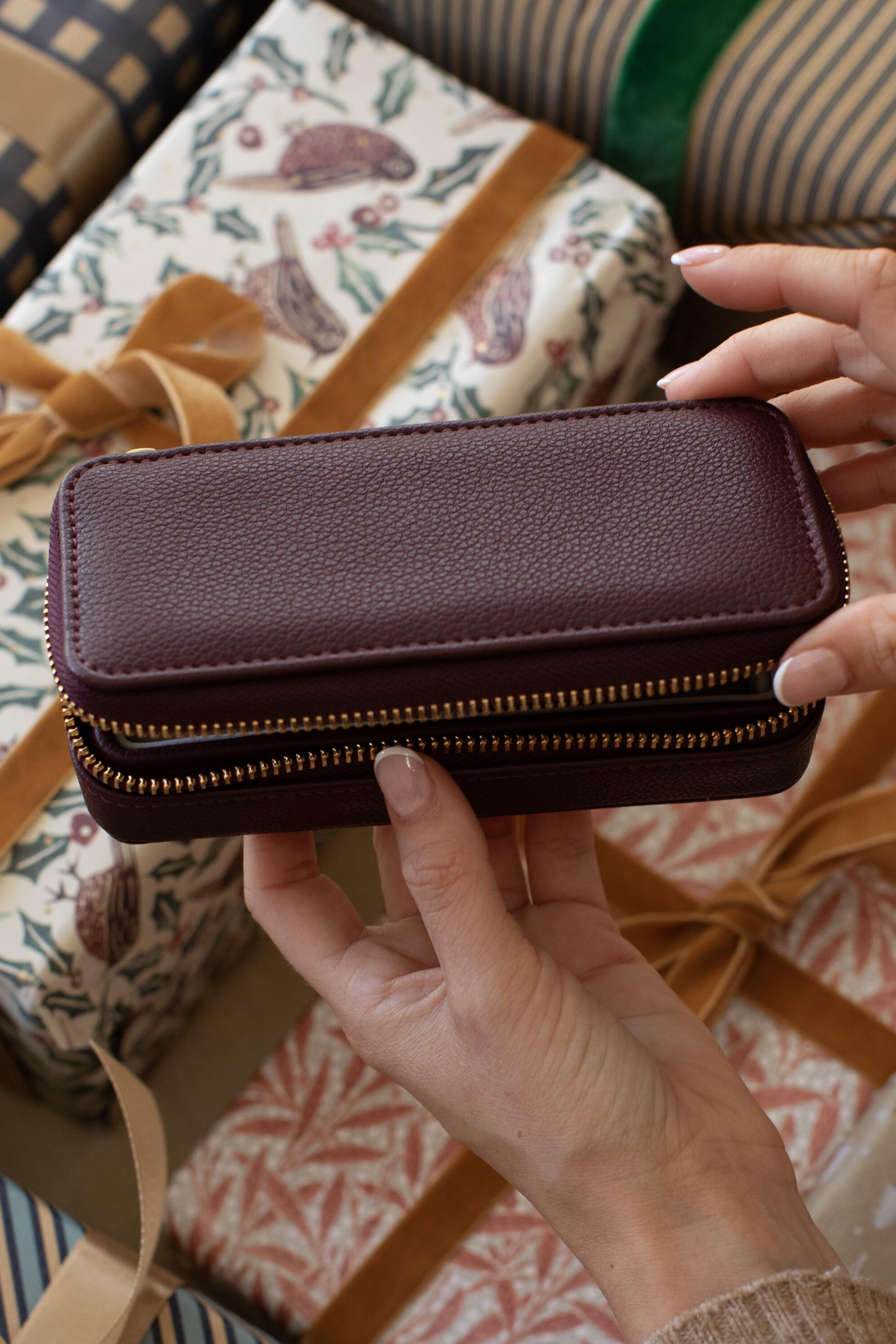 Stackers Medium Travel Jewellery Box - Burgundy