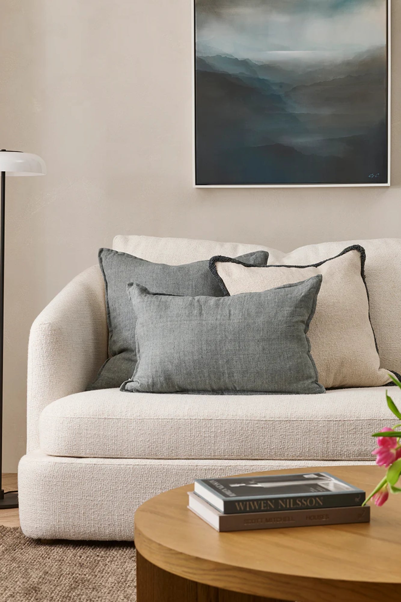 Arcadia Cushion - Steel