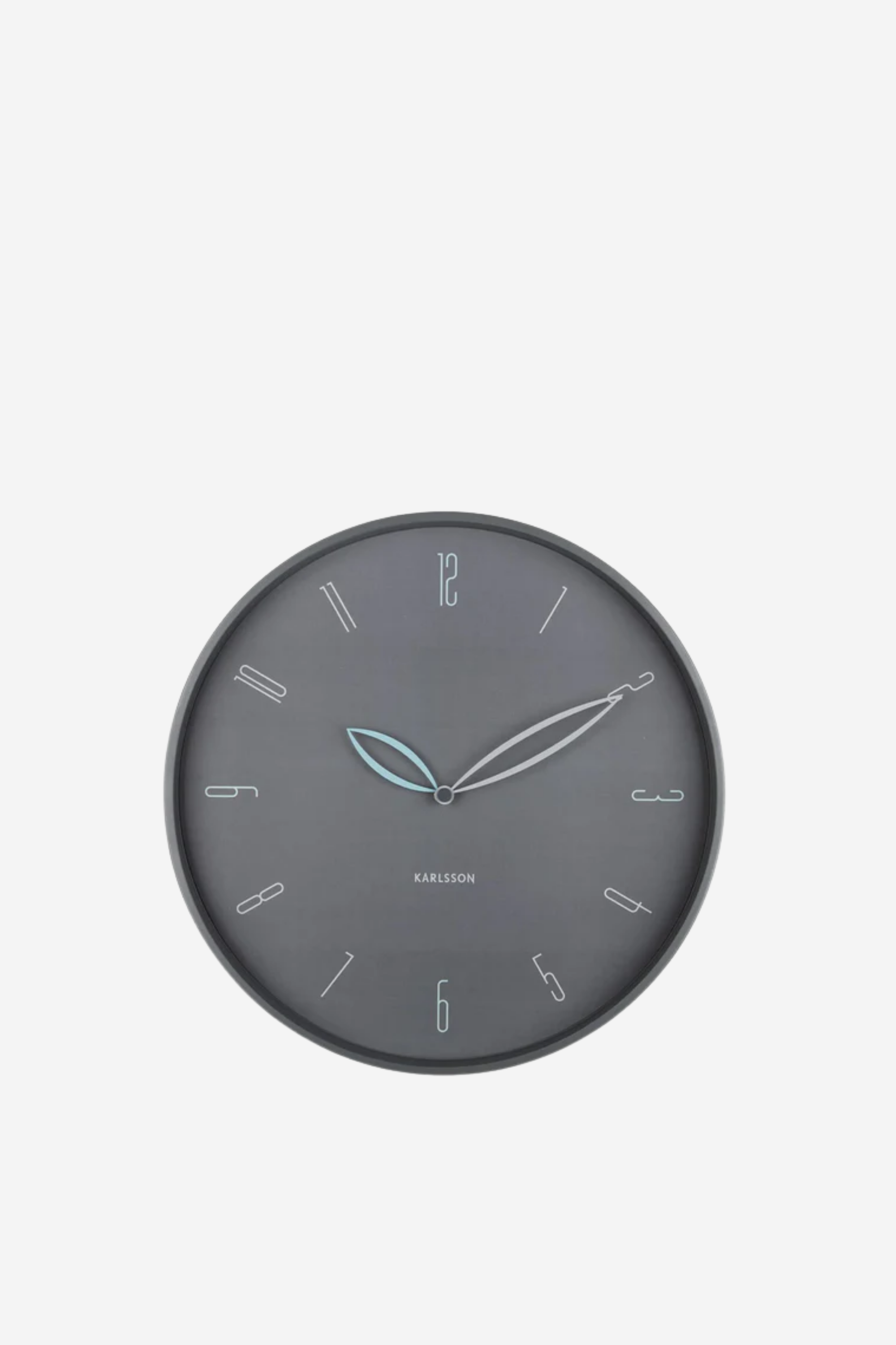 Petals Wall Clock - Dark Grey