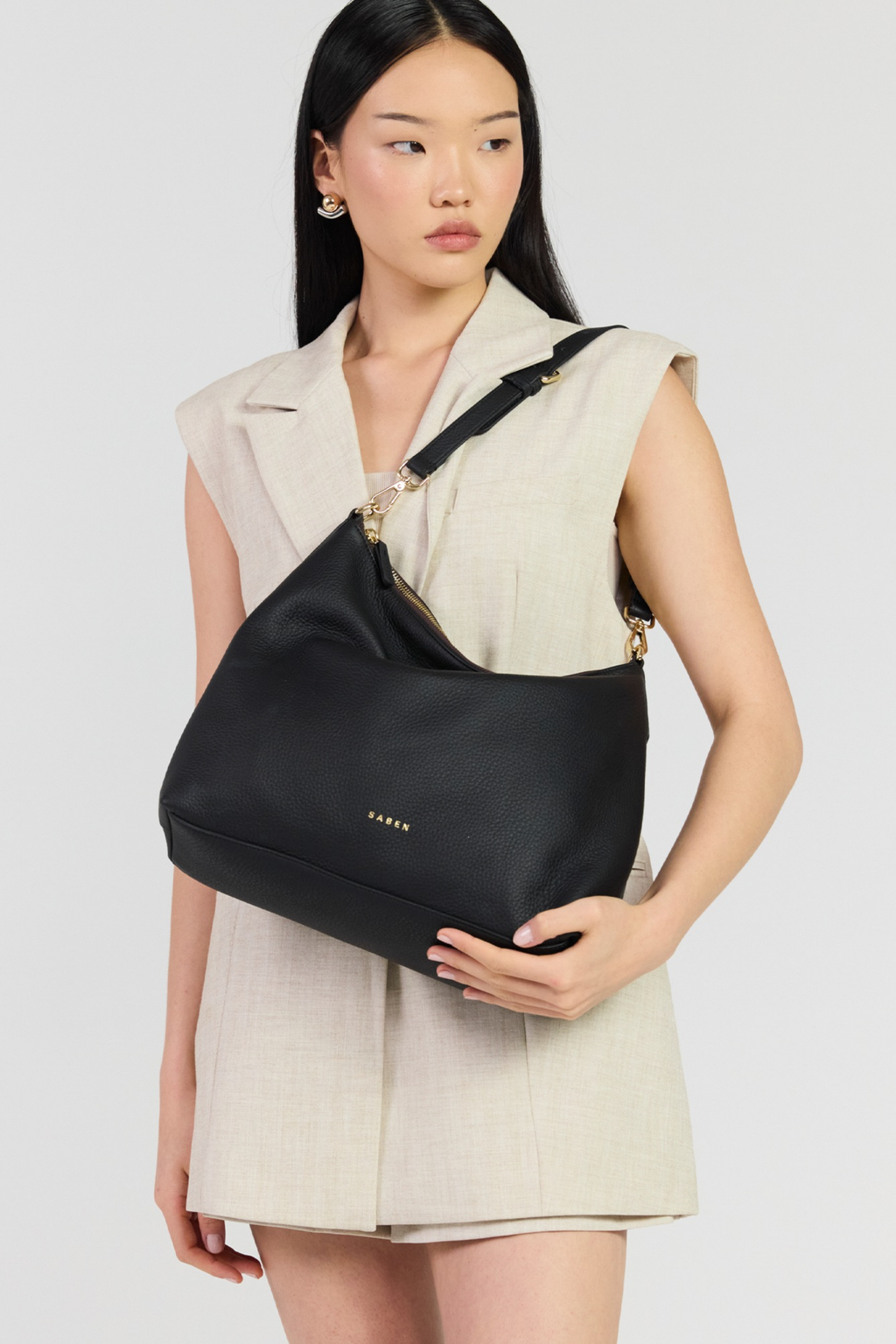 Miki Shoulder Bag - Black Luxe