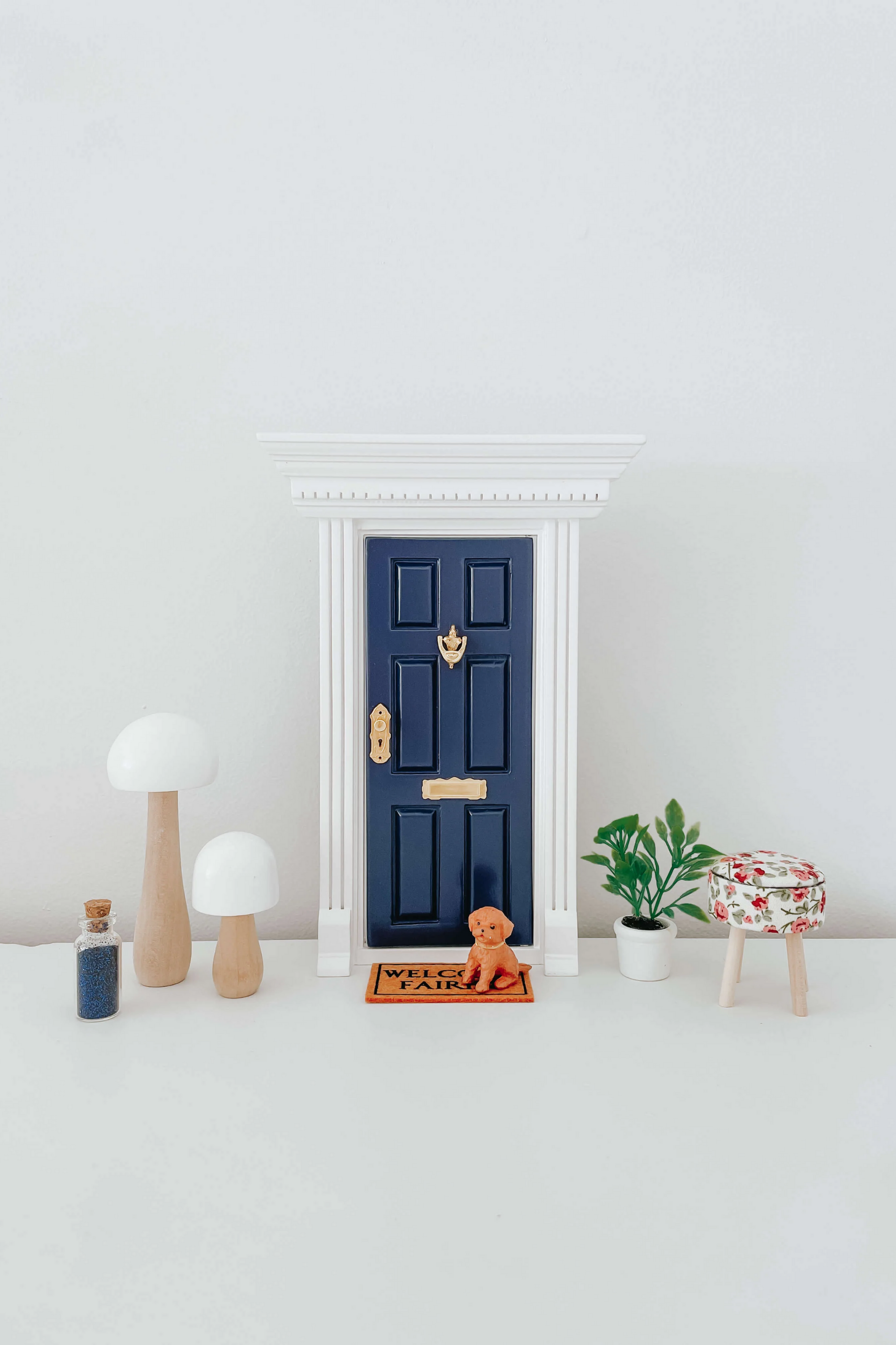 Fairy Door - Grey Blue