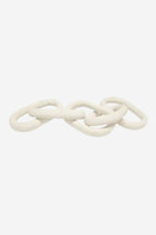 Link Wooden Chain - White 5 Link