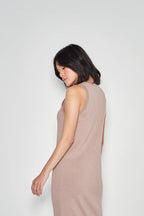 JHL Split Tank Dress - Rosewood Marle