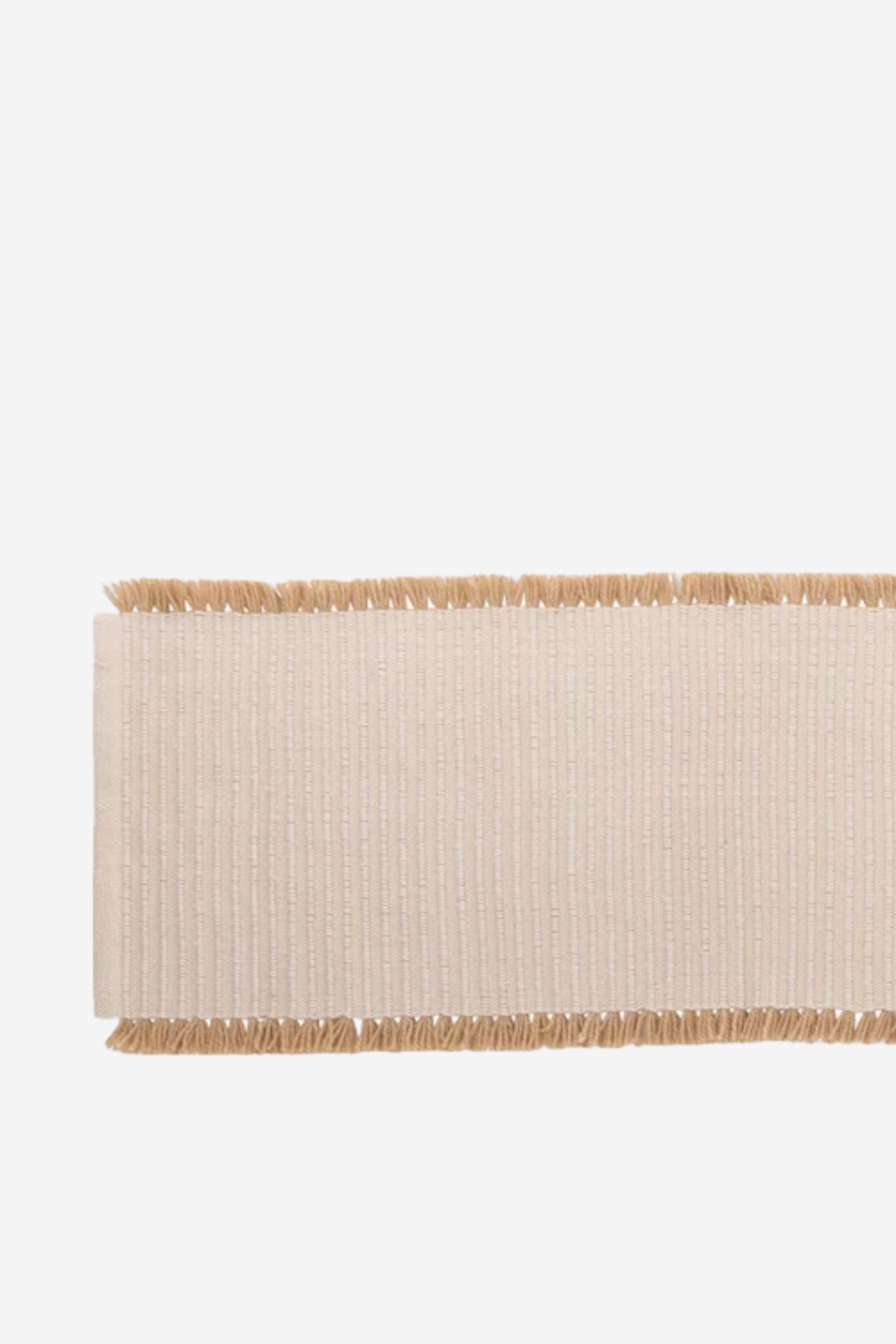 Isla Fringe Table Runner - Natural
