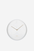 Echelon Wall Clock - White