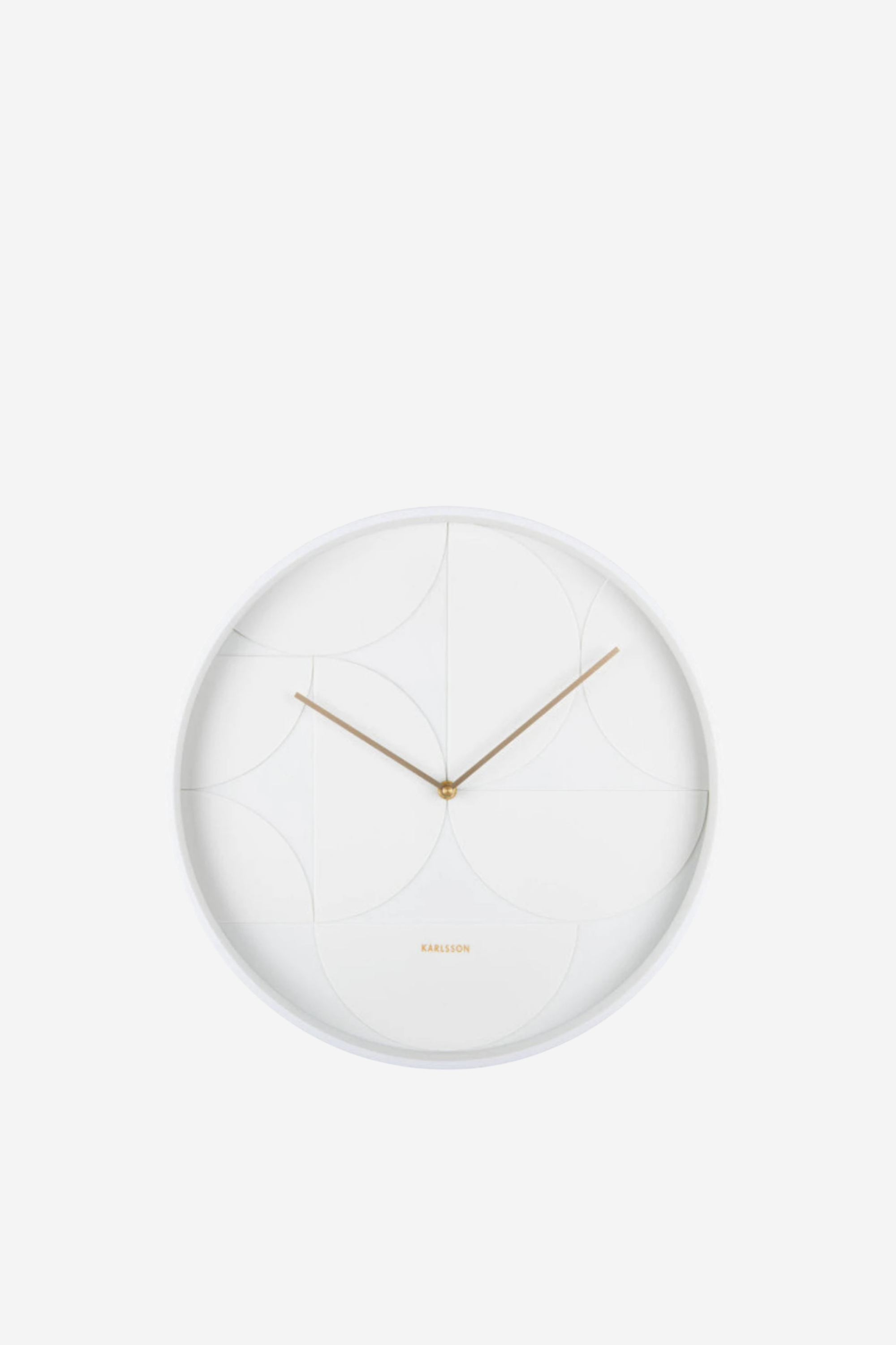 Echelon Wall Clock - White