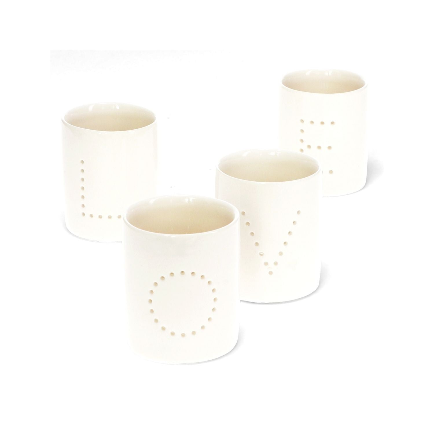 Love Tealight Candle Holders - Set of 4