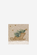 Winter Sledge - Dinner Napkin