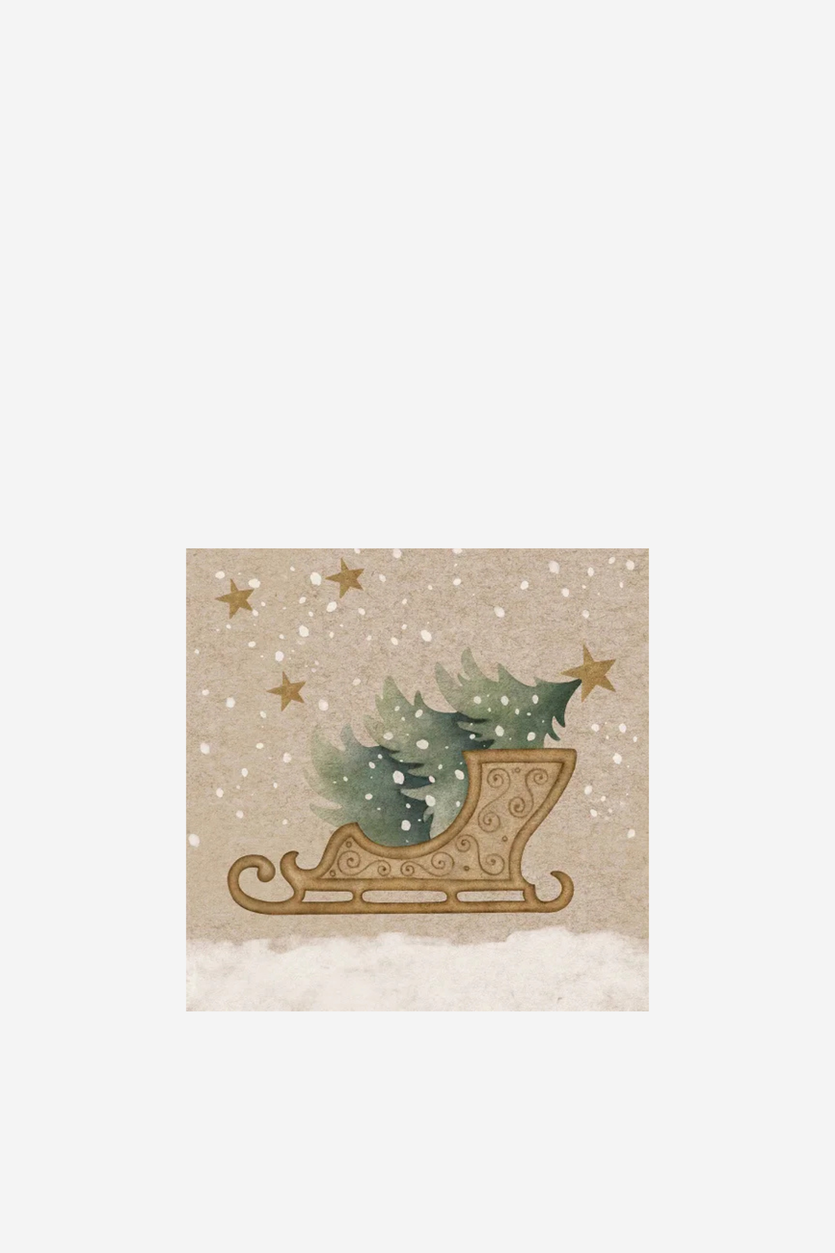 Winter Sledge - Dinner Napkin