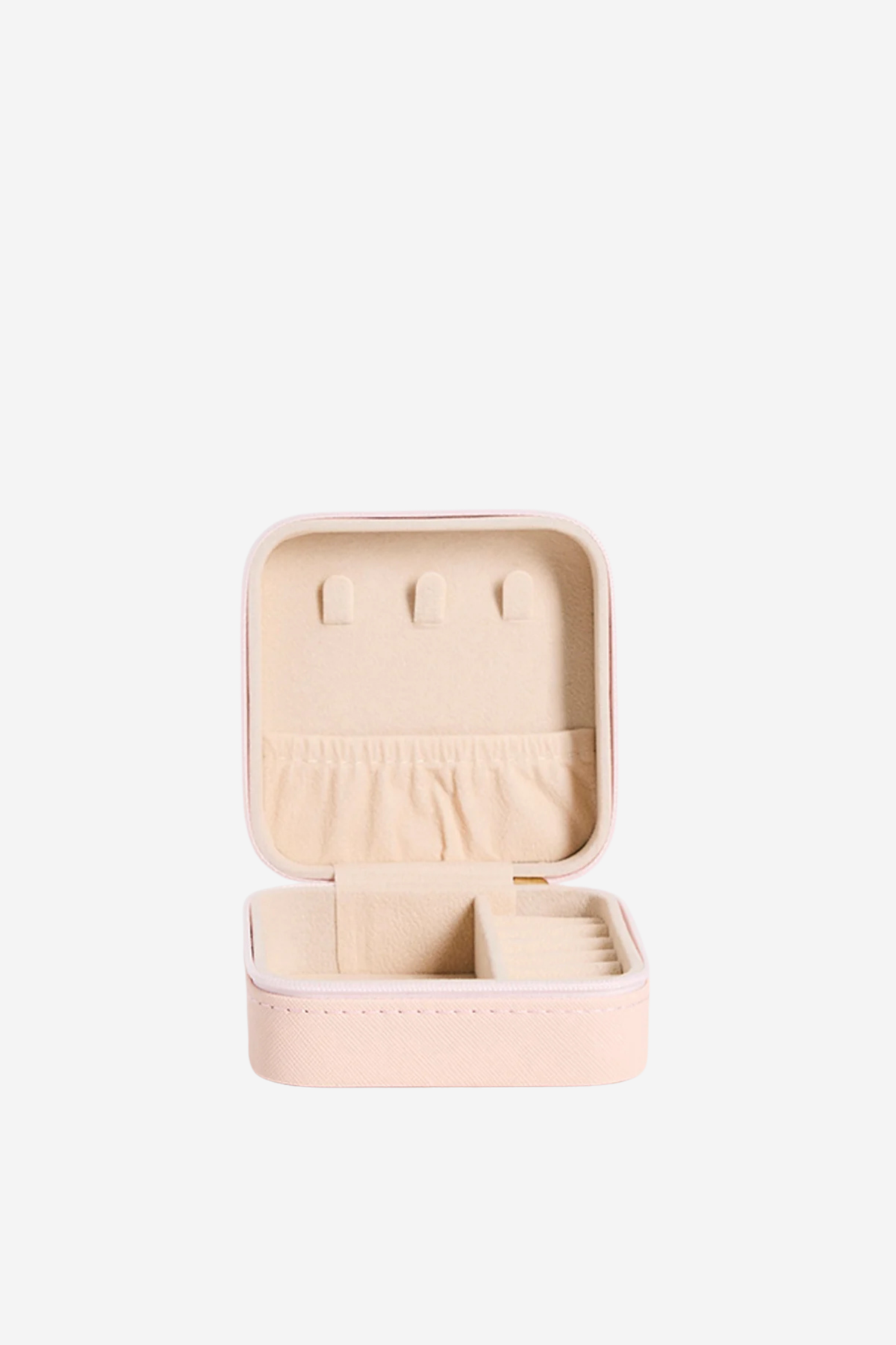 Square Travel Jewellery Box -  Pink