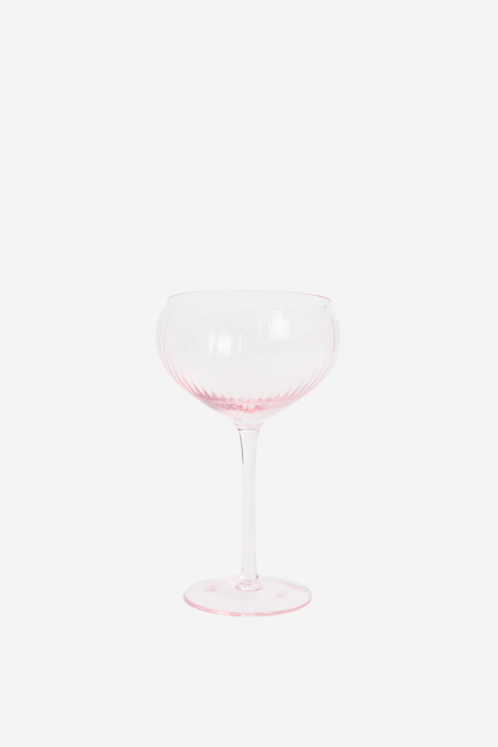 Ripple Champagne Glass - Pink