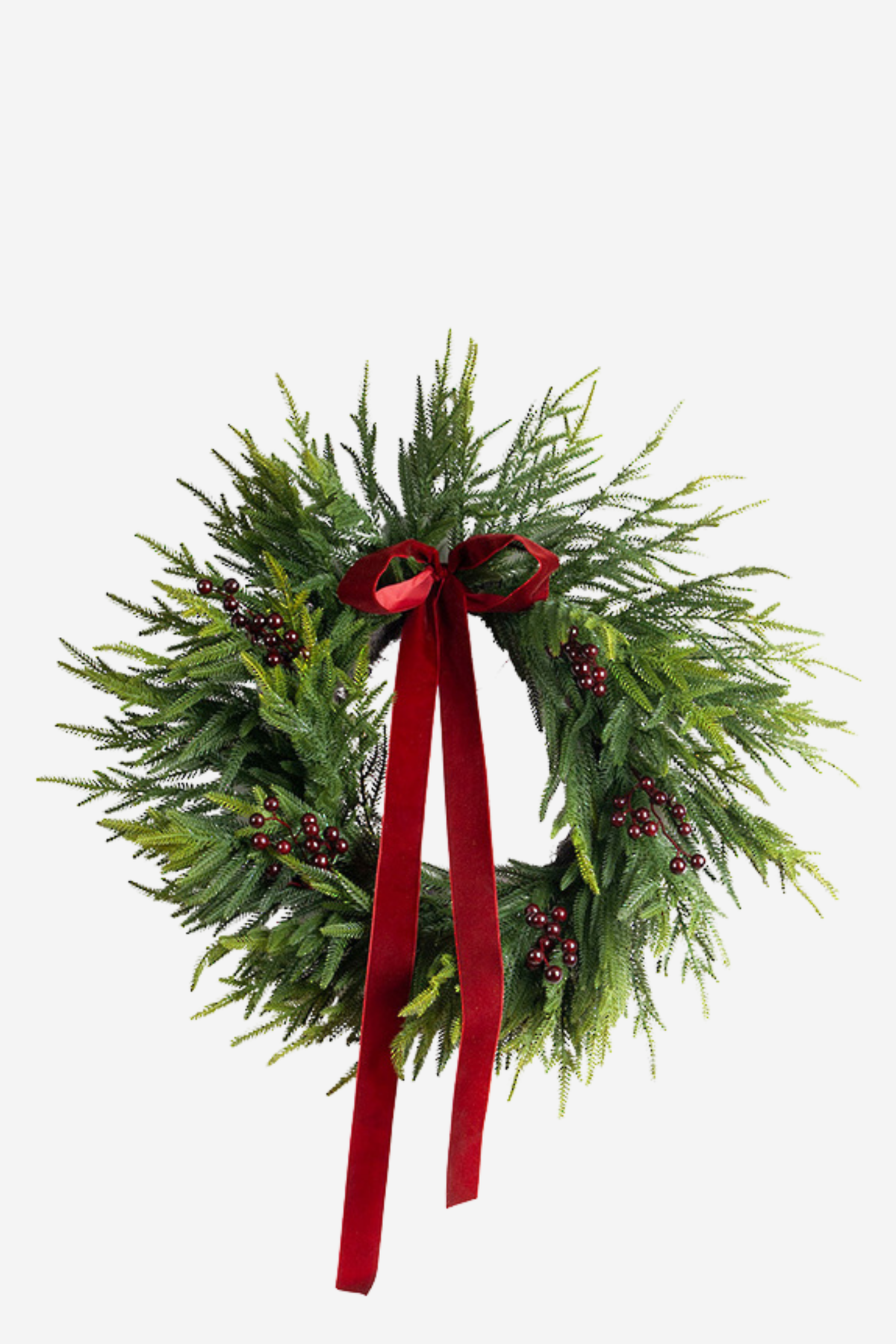 Berries & Bow Wreath - Mulberry