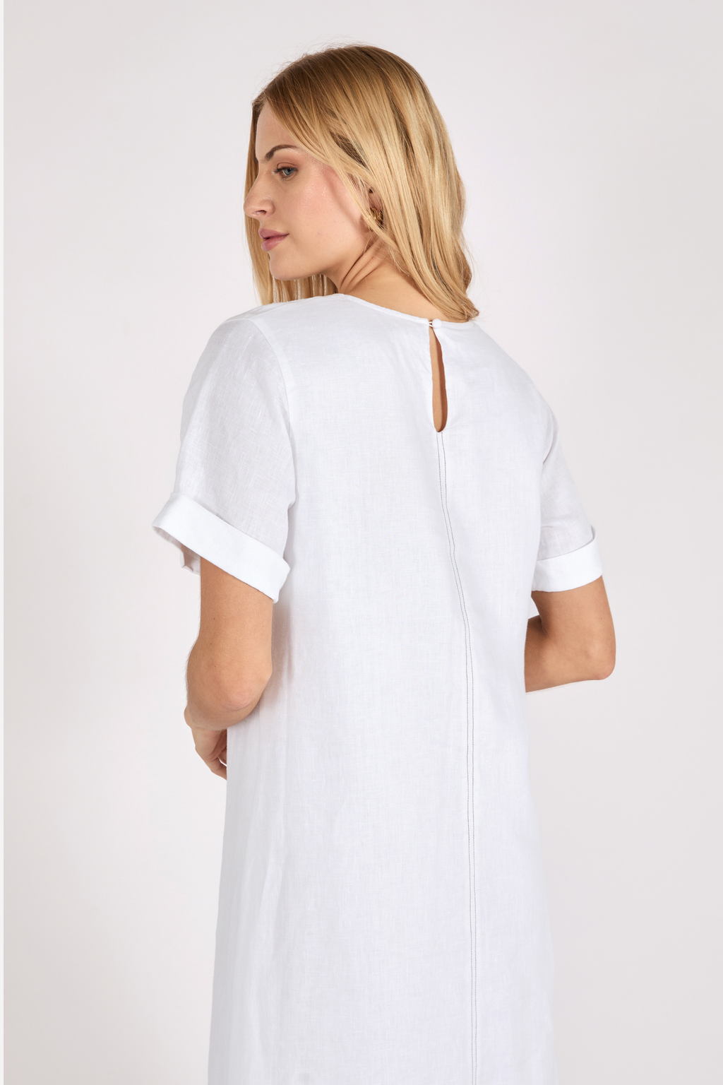 Tivoli Linen Dress - White