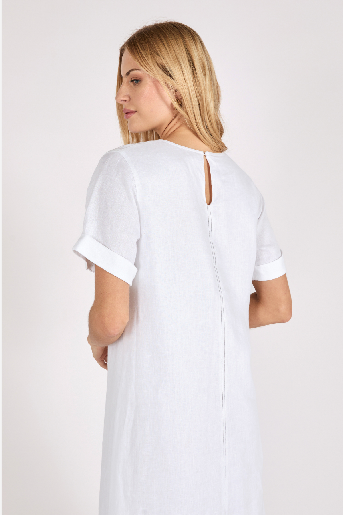 Tivoli Linen Dress - White