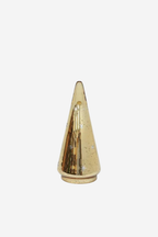 Etched Star Glass Cone Tree - Small