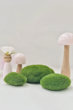 Faux Moss Rocks - Pk of 3