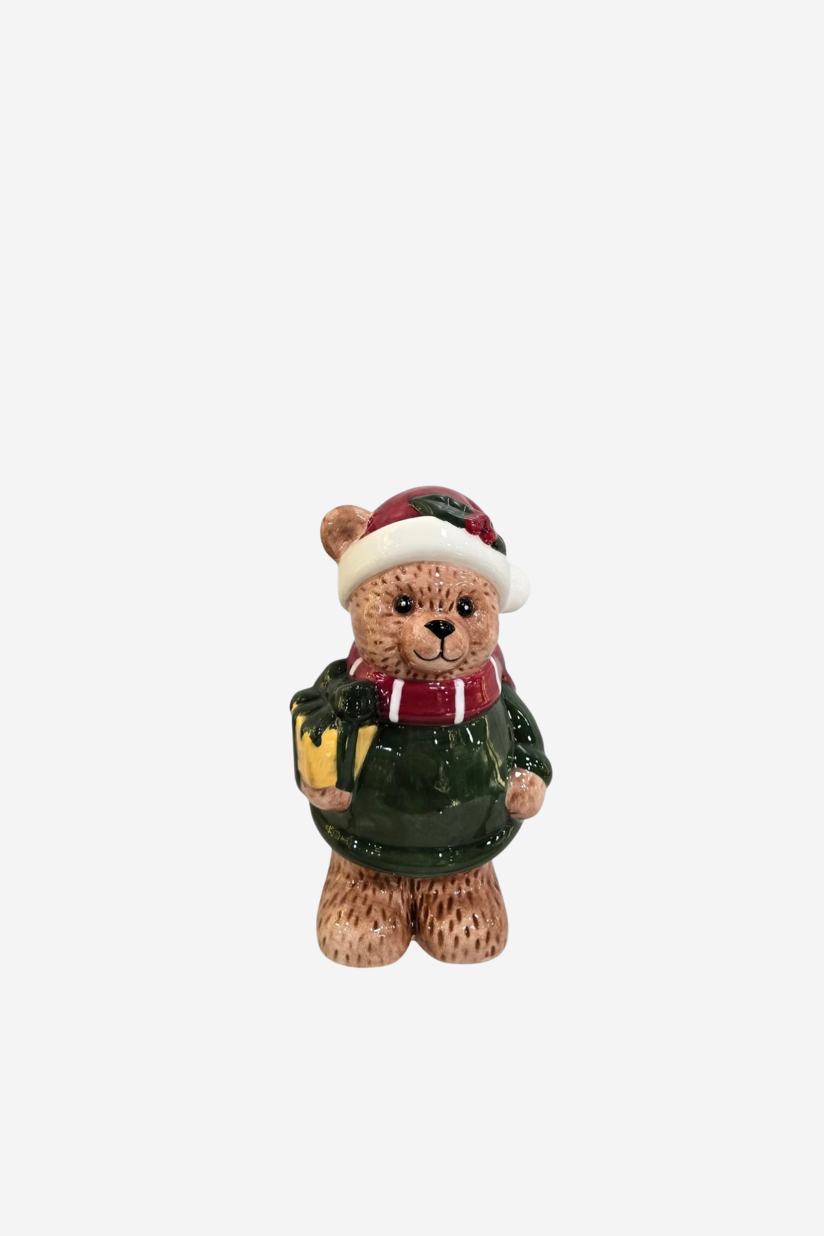 Porcelain Bear with Present