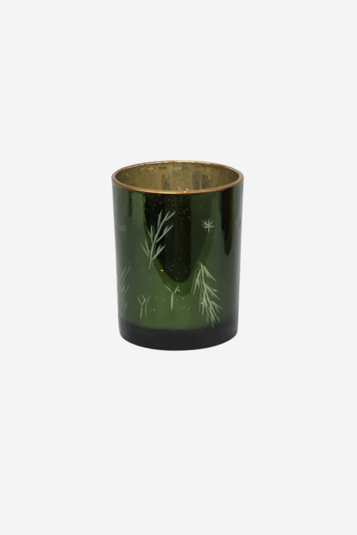 Etched Votive Green - Large