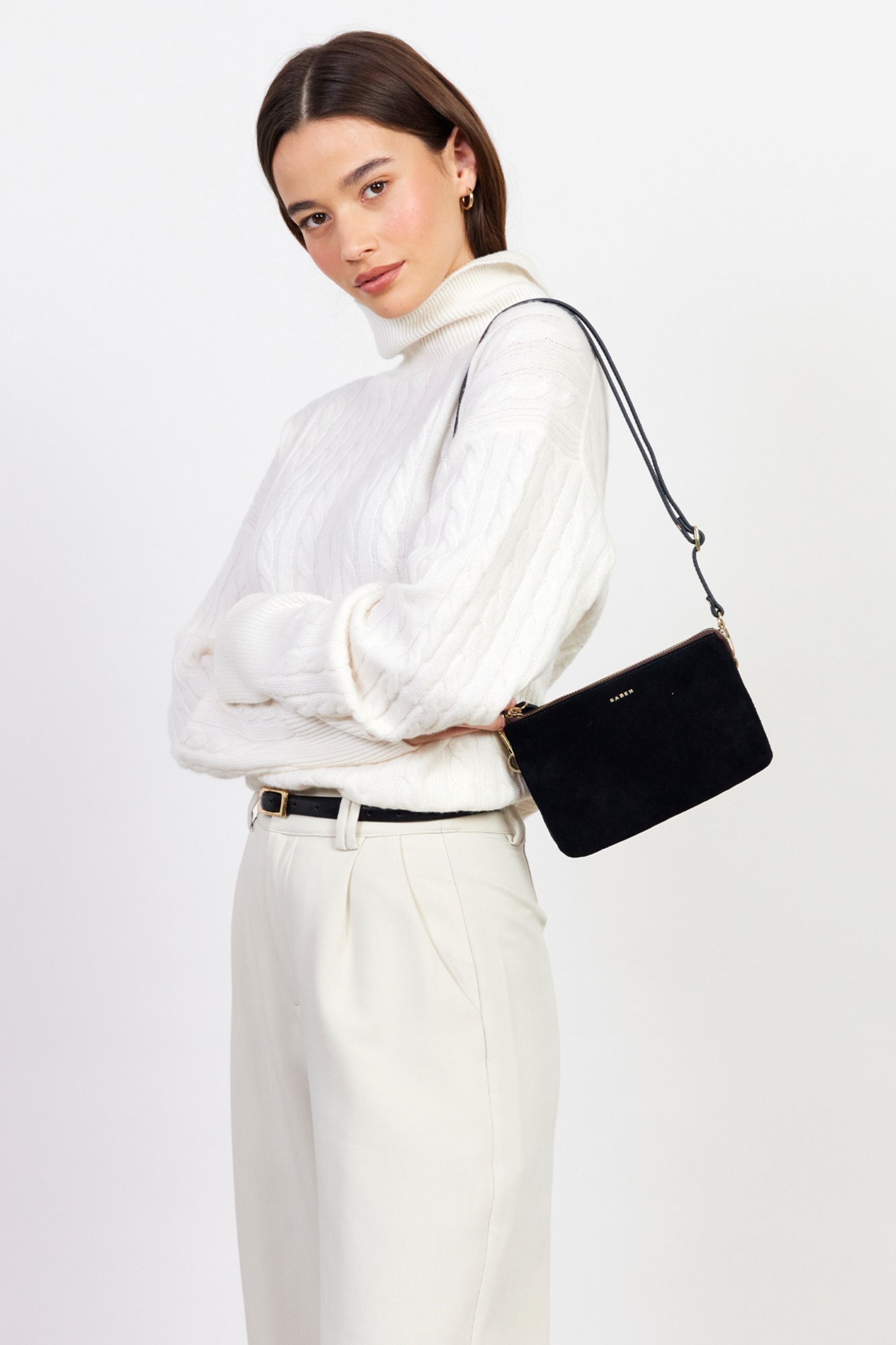 Tilly Crossbody - Black Suede