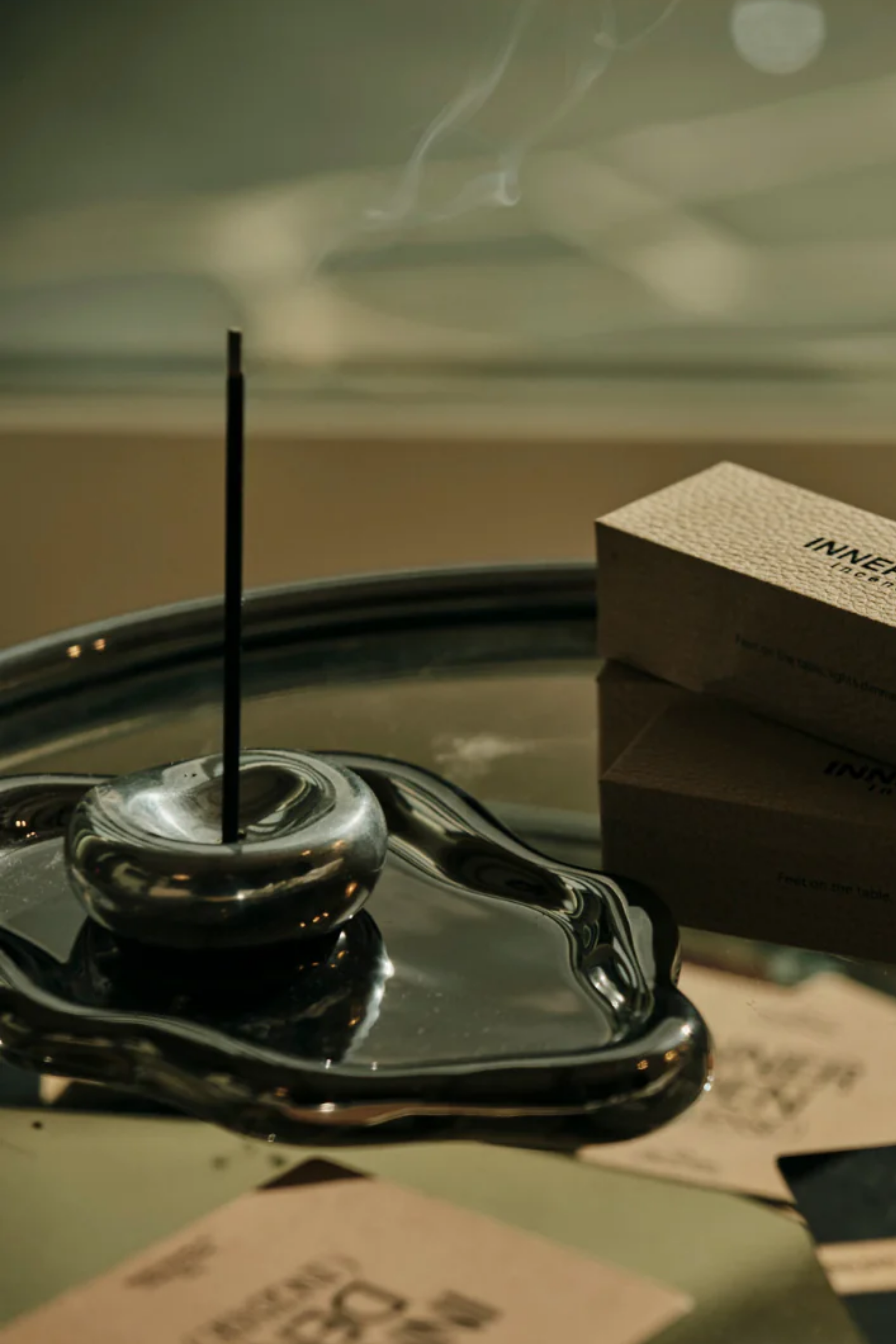 Chrome Incense Holder