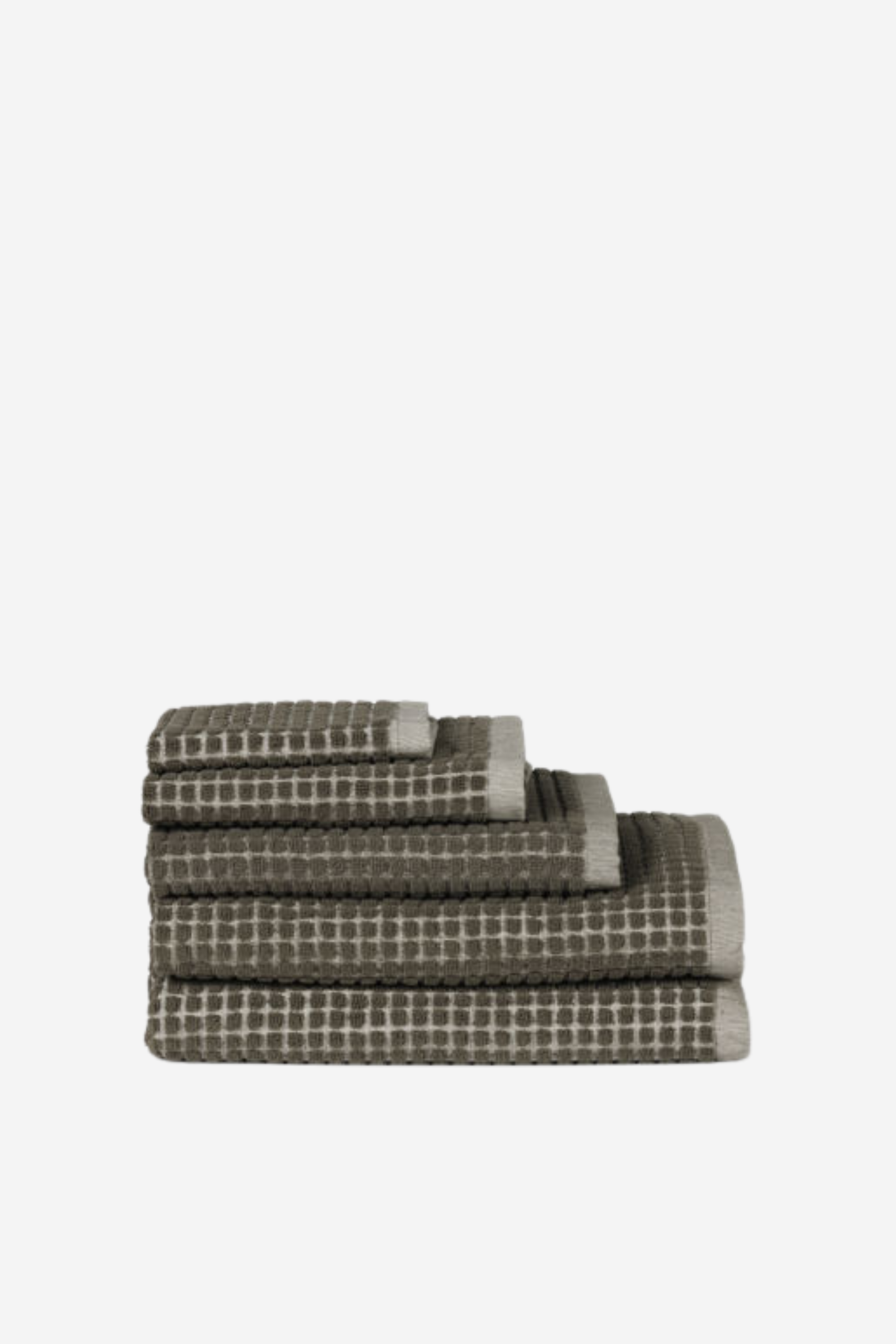 Nero Towel Range - Ivy/Cream