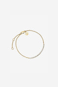 Tennis Crystal Clear Bracelet - Gold
